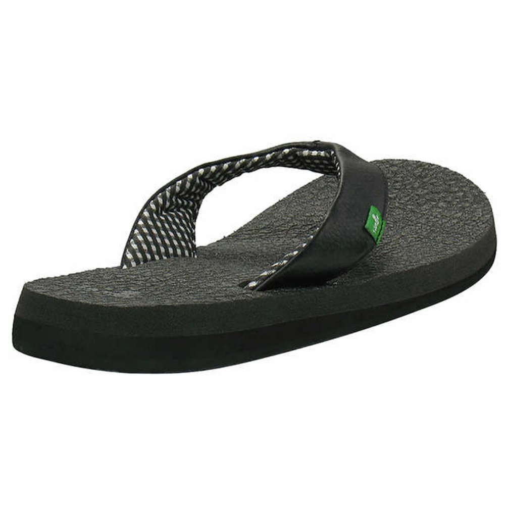 Sanuk Flip Flop Ladies' Yoga Mat Black Beach Pool - Picture 4 of 4